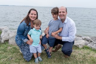 Kevin Hertel with his family