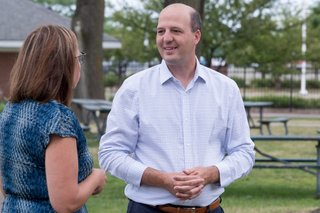 Kevin Hertel meeting with constituents in the community